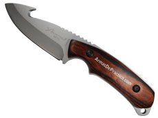 Cuchillo para Caceria, Supervivencia o Campismo marca Lion Tools, Acero y Madera, Defensa Personal