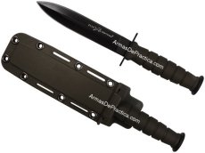 Cuchillo Tactico Mini Daga marca Lion Tools, Pavonado Negro