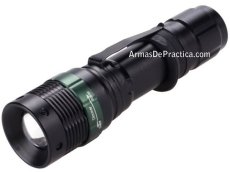 Linterna Lampara Tactica Cree Led, Aluminio color Negro