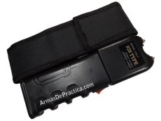 Paralizador Electrico, Stun Gun, Linterna Recargable tamaño Mediano color Negro, tipo ViperTek