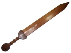 Espada Romana, Gladius en Madera Machiche, Combate Gladiador, Contacto Completo