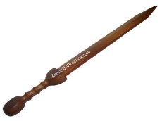 Espada Romana, Gladius en Madera Machiche, Combate Gladiador, Contacto Completo