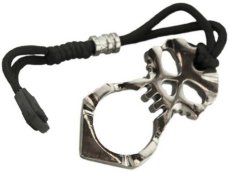Anillo Manopla Defensa Personal, Supervivencia, modelo Craneo, Grueso