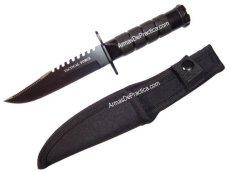 Cuchillo para Supervivencia o Campismo Dentado, Economico