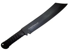 Cuchillo / Machete para Supervivencia o Campismo Rambo 4 marca Lion Tools Pavonado, Funda en Cuero