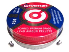 Diabolos Crosman 4.5 mm., Punta Conica, 250 pzas., Armas de Practica, Defensa Personal, Supervivencia