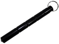 Yawara Sencilla en Aluminio, Puntos de Presion, Defensa Personal, Punta Mini, Negro