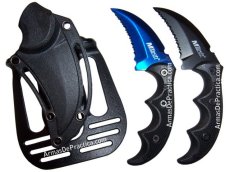 Cuchillo Karambit Full Tang Mtech Tactico Mini, modelo Titanium, Negro o Azul