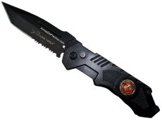 Navaja Plegable Automatica, Lion Tools, Punta Tanto, Pavonado Negro