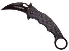 Navaja Karambit Plegable Fox, Manual, Pavonado en color Negro