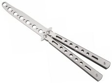 Navaja Mariposa de Practica sin Filo, Balisong, Supervivencia, Campismo, Defensa Personal, Acero Inoxidable