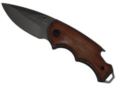 Navaja Plegable Lion Tools 8584, Acero y Madera mini, Trabajo, Supervivencia, Campismo, Defensa Personal