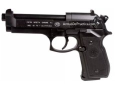 Pistola Beretta 92-FS, tanque de CO2, Diabolos calibre .177 / 4.5 mm., Full Metal, Replica