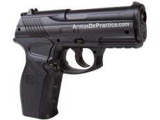 Pistola Crosman C-11 Negra, tanque de CO2, Balines calibre .177 / 4.5 mm.