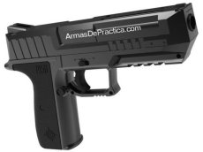 Pistola Escuadra Crosman P15B Negra, tanque de CO2, Balines calibre .177 / 4.5 mm., Full Metal