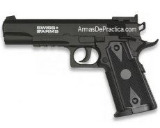 Pistola Swiss Arms P1911 Match tanque CO2 BBs.