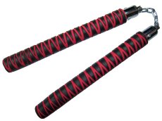 Chacos de Practica Forrados de Esponja, Balero y Cadena, Atigrados